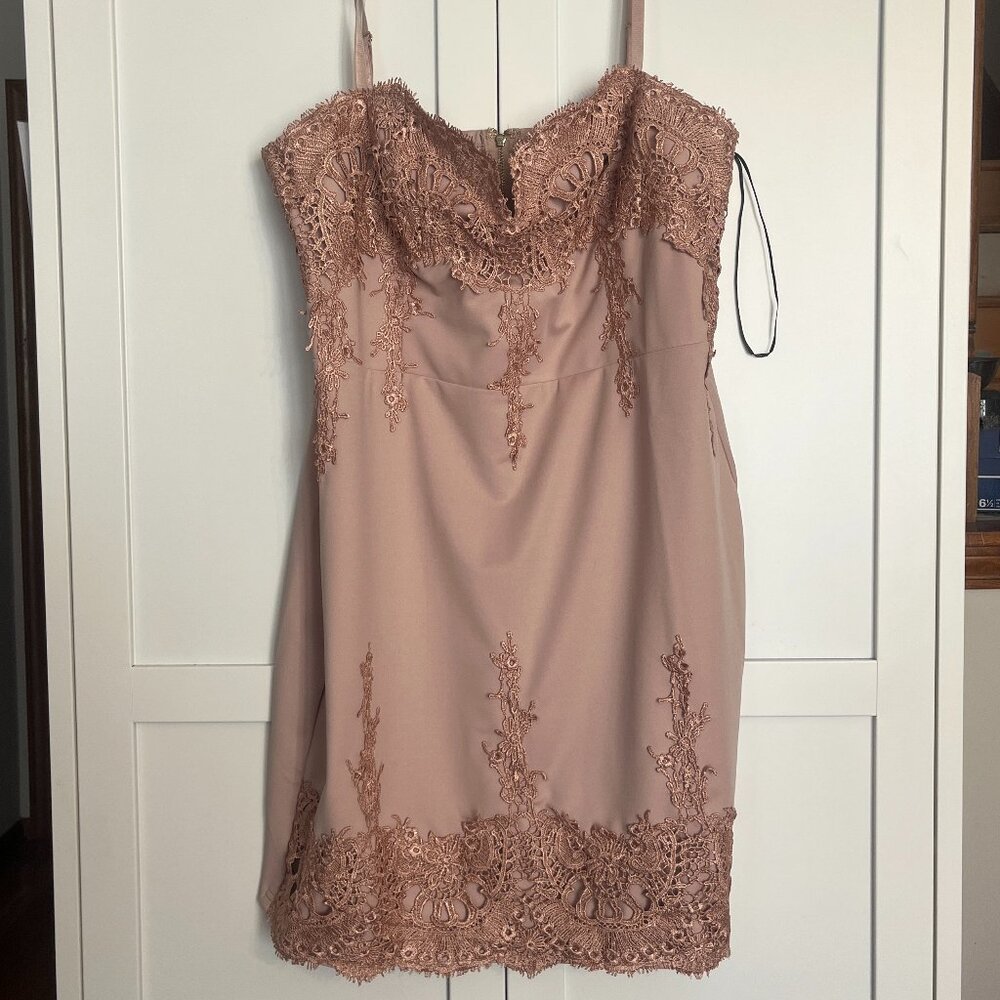 Pretty in latte camisole style mini size 3X